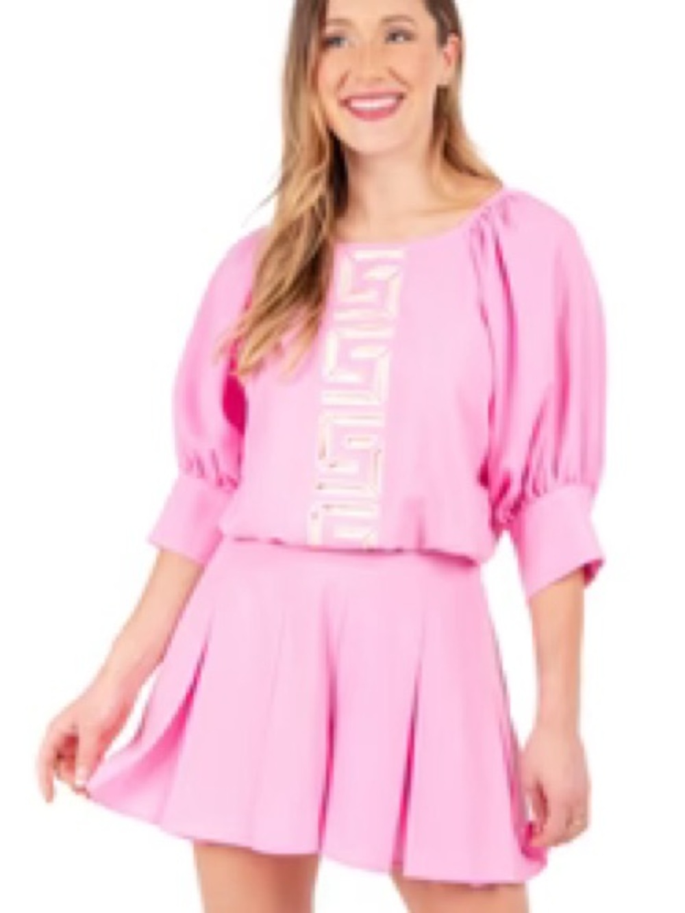 Emily McCarthy Celeste Crop Bon Bon Top